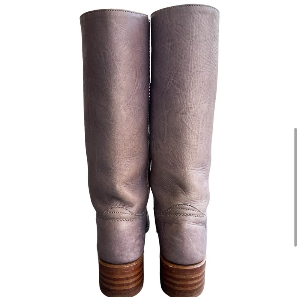Frye Vintage Knee High Lilac Purple Campus Boots Size 7 - Picture 5 of 12